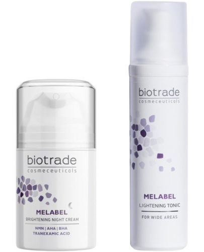 Biotrade Melabel Комплект - Избелващ тоник и Нощен крем за лице, 60 + 50 ml - 1