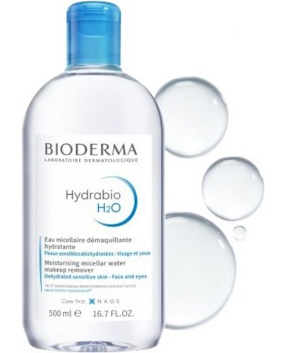 Bioderma Hydrabio Комплект - Мицеларна вода H2O, с помпа, 2 x 500 ml - 4