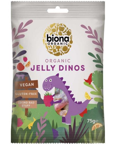 Био желирани бонбони Biona – Динозаври, 75 g - 1