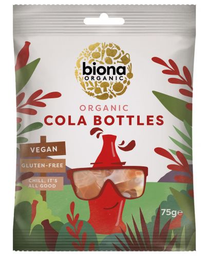 Био желирани бонбони Biona – Бутилки Кока-кола, 75 g - 1