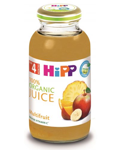 Био плодов сок Hipp - Мултивитамин, 200 ml  - 1