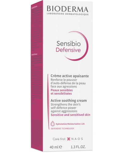 Bioderma Sensibio Активен успокояващ крем Defensive, 40 ml - 3