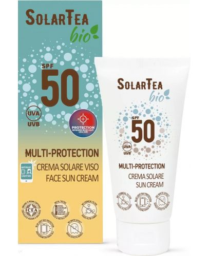 Solar Tea Био слънцезащитен крем за лице, SPF 50, 50 ml - 1