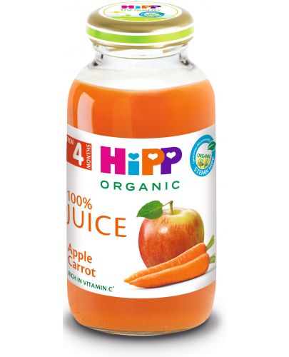 Био сок Hipp - Ябълки и моркови, 200 ml - 1