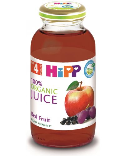 Био плодов сок Hipp - Червени плодове, 200 ml - 1
