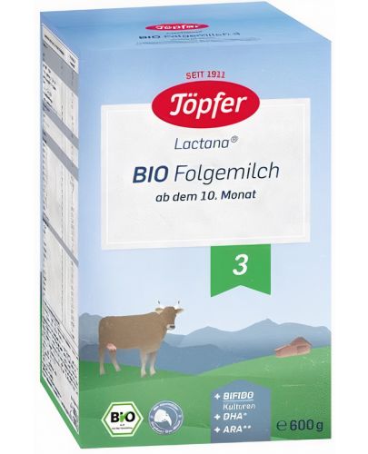 Био преходно мляко Töpfer Lactana 3, опаковка 600 g - 1
