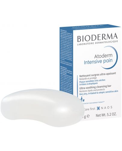 Bioderma Atoderm Силноуспокояващо измивно барче Intensive Pain , 150 g - 2