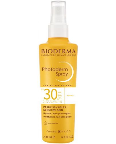 Bioderma Photoderm Слънцезащитен спрей, SPF 30, 200 ml - 1