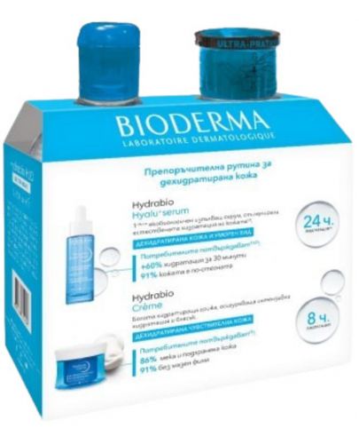 Bioderma Hydrabio Комплект - Мицеларна вода H2O, с помпа, 2 x 500 ml - 3
