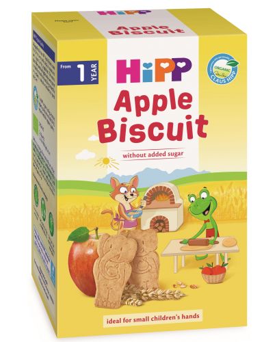 Био бисквити Hipp - С ябълка, 150 g - 1