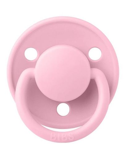 Биберон Bibs - De Lux, Baby Pink, каучук, 0-6 месеца - 2