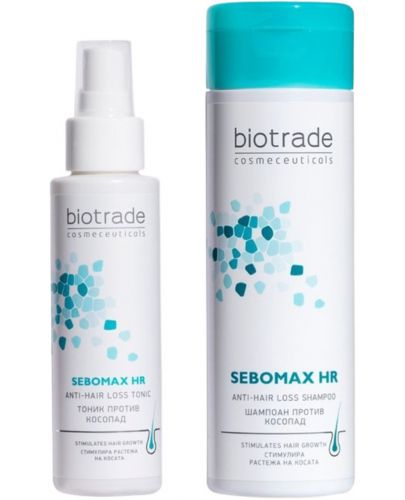 Biotrade Sebomax HR Комплект - Тоник и Шампоан против косопад, 75 + 200 ml - 1
