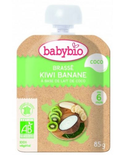 Био кокосов десерт Babybio - Киви и банан, 85 g - 1