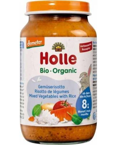Био ястие Holle - Ризото със зеленчуци, 220 g - 1