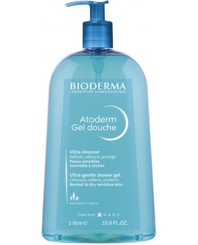 Bioderma Atoderm Успокояващ душ-гел, 1000 ml - 1