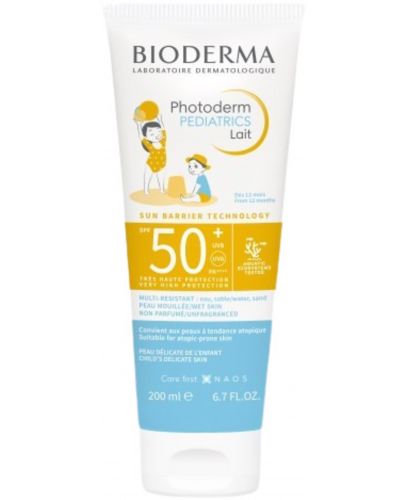 Bioderma Photoderm Слънцезащитно мляко Pediatrics, SPF 50+, 200 ml - 1