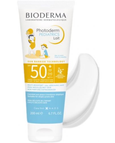 Bioderma Photoderm Слънцезащитно мляко Pediatrics, SPF 50+, 200 ml - 2