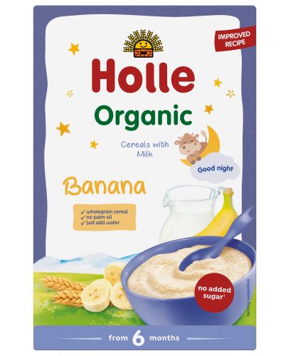 Био млечна каша Holle - Банани, 250 g - 1