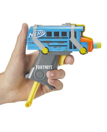 Бластер Hasbro Nerf Micro Shots - Micro Battle Bus, с 2 стрели - 4