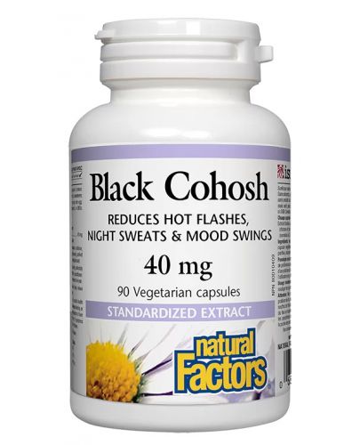 Black Cohosh, 40 mg, 90 капсули, Natural Factors - 1