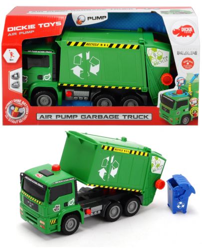 Детска играчка Dickie Toys - Пневматичен камион за боклук - 4