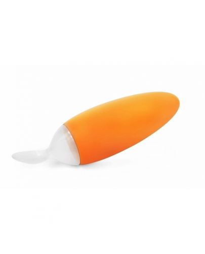 Boon Squirt Лъжичка-дозатор за хранене 4м + Оранжева - 1