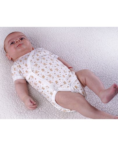 Боди с къс ръкав Bio Baby - Органичен памук, 68 cm, 4-6 месеца - 3