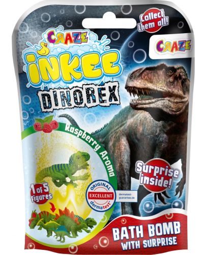 Бомбичка за баня Craze Inkee - С изненада динозавър, асортимент - 1