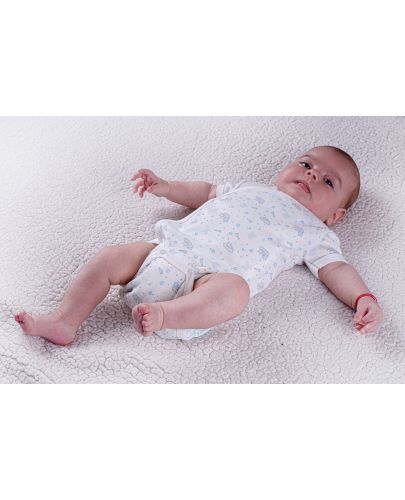 Боди с къс ръкав Bio Baby - Органичен памук, 74 cm, 6-9 месеца - 3