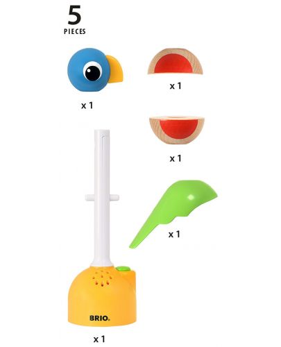 Детска играчка Brio Baby - Натисни и запиши, папагал - 2