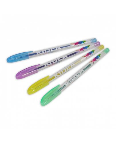 Брокатни гел химикалки Kidea - 6 цвята - 2
