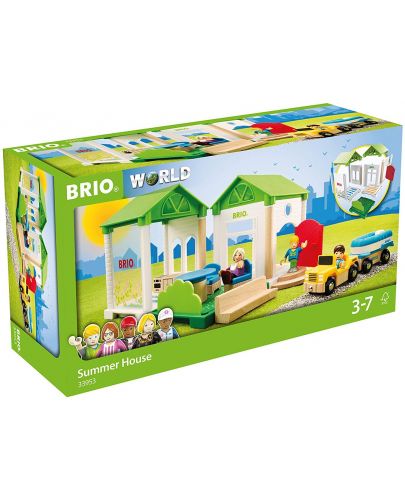 Игрален комплект от дърво Brio World - Лятна къща, 27 части - 4