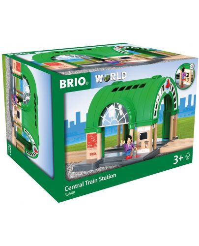Играчка от дърво Brio World - Централна жп гара - 3