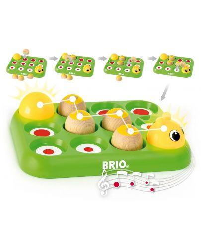 Музикална играчка Brio Baby - Играй и учи, гъсеница - 3