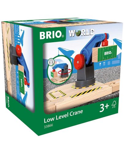 Играчка от дърво Brio World - Кран - 3