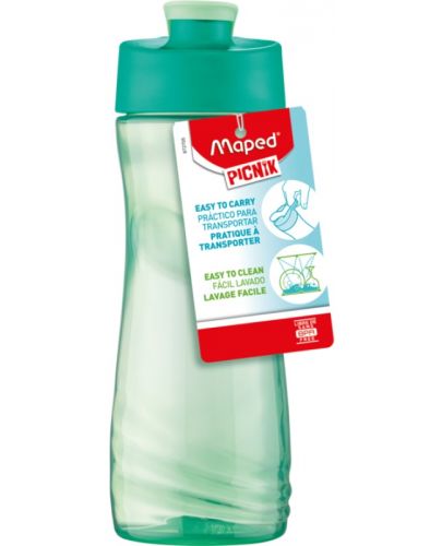 Бутилка за вода Maped Origin - Families, зелена, 500 ml - 4