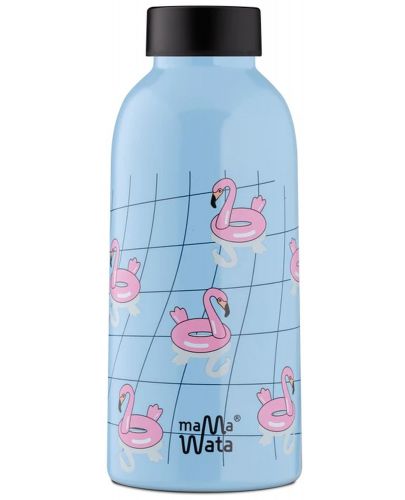 Бутилка за вода MamaWata - 470 ml, фламинго - 1