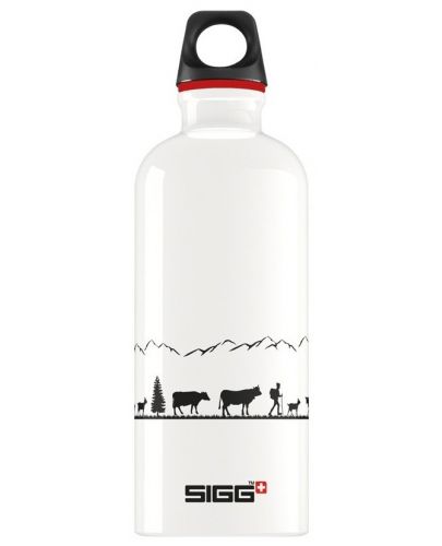 Бутилка за вода Sigg – Swiss Craft, 0.6 L, бяла - 1