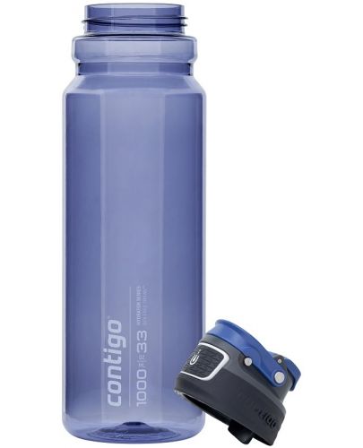 Бутилка за вода Contigo - Free Flow, Autoseal, 1 L, Blue Corn - 6