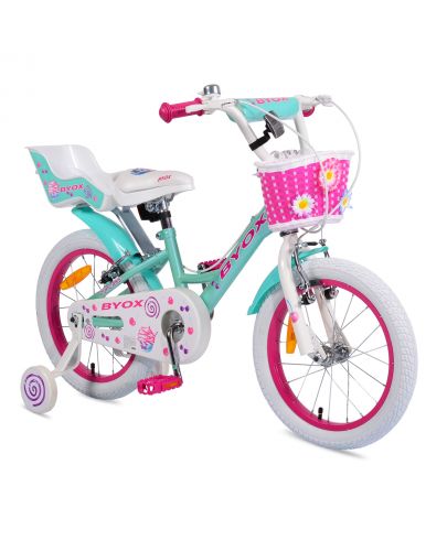 Детски велосипед 16'' Byox - Cupcake, розов - 2