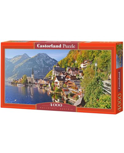 Панорамен пъзел Castorland от 4000 части - Халщат, Австрия - 1
