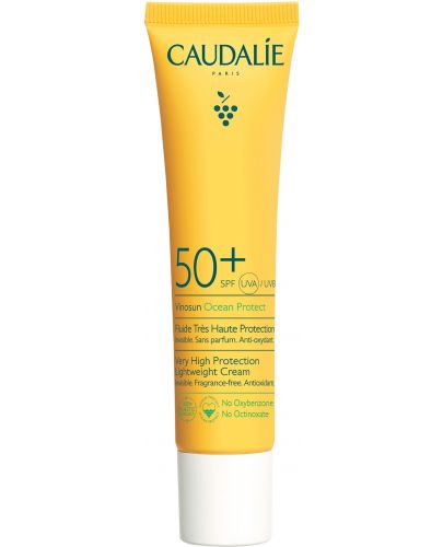 Caudalie Vinosun Protect Слънцезащитен крем за лице, SPF50+, 40 ml - 1