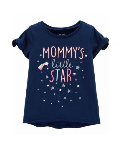 Детска блуза Carter's - Mommy's little star, 18-24 месеца, 92 cm - 1