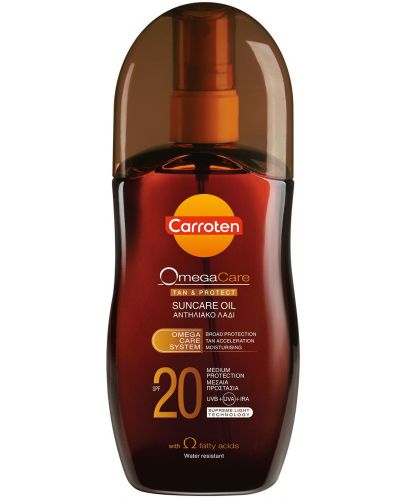 Carroten Omega Care Олио за тен и защита SPF20, 125 ml - 1