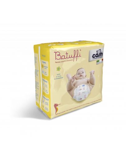 Бебешки пелени Cam - Batuffi Diapers, Размер 4, 10 броя - 1