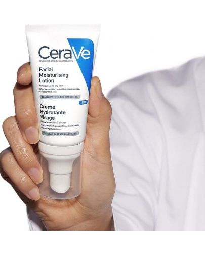 CeraVe Комплект - Хидратиращ серум с хиалуронова киселина и Крем за лице, 30 + 52 ml - 3