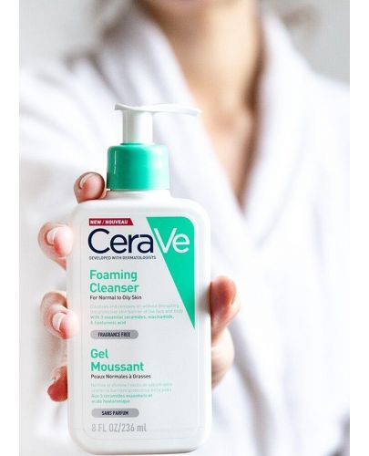 CeraVe Комплект - Измиваща гел-пяна за лице и тяло, 2 x 236 ml - 5