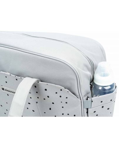 Чанта за бебешки принадлежности KikkaBoo - Chelsea, Dots Grey - 4