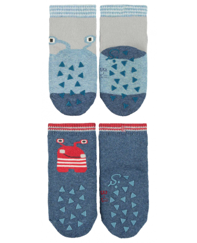 Чорапи за пълзене Sterntaler - Роботче, 21/22 размер, 18-24 месеца, 2 чифта - 2