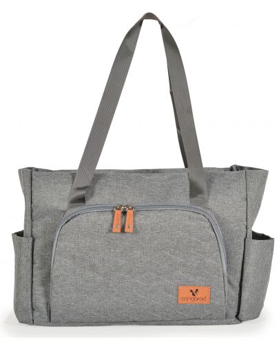 Чанта за бебешки принадлежности Cangaroo - Keily, сива - 3